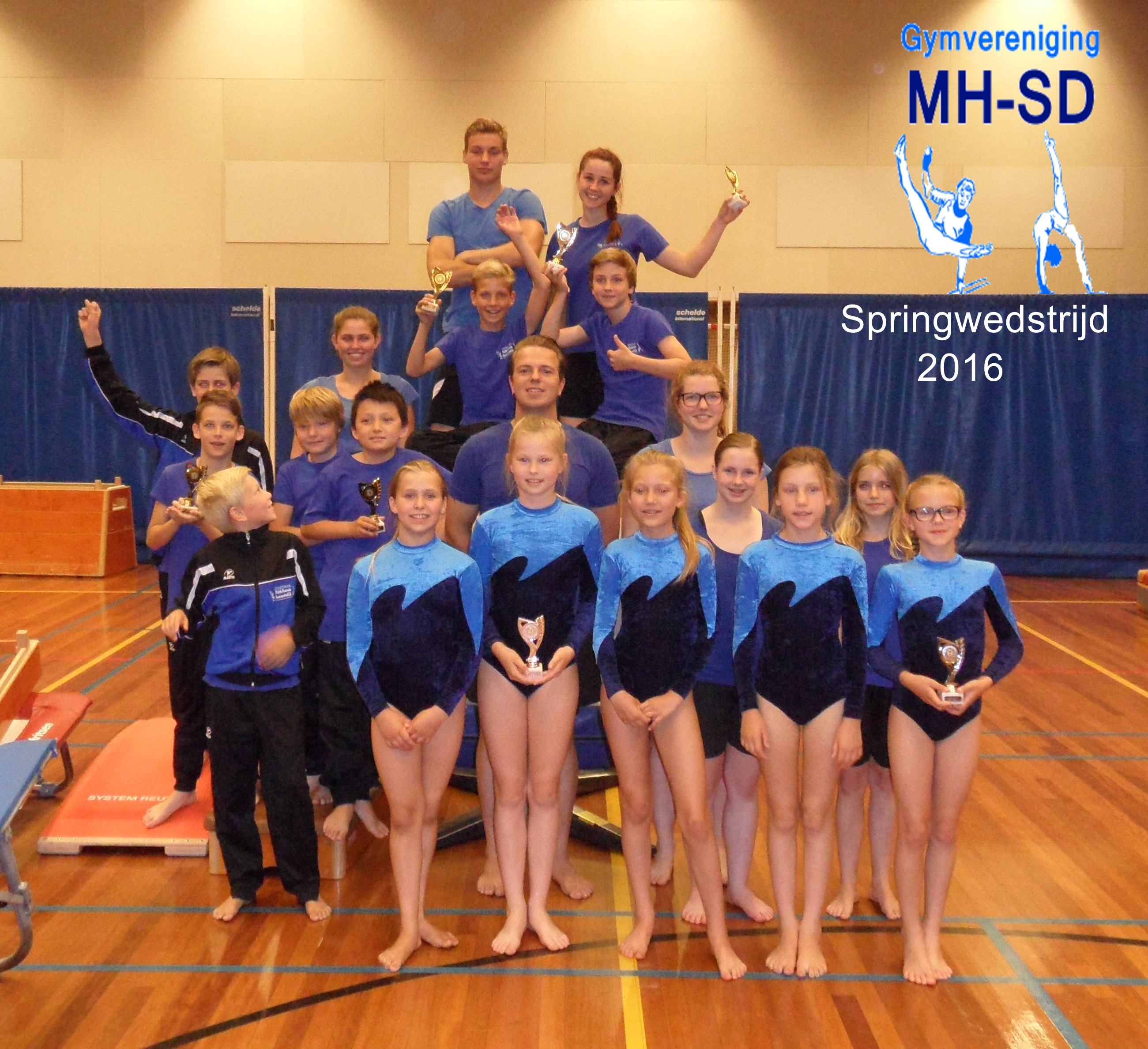 Groepsfoto MH-SD Springwedstrijd 2016